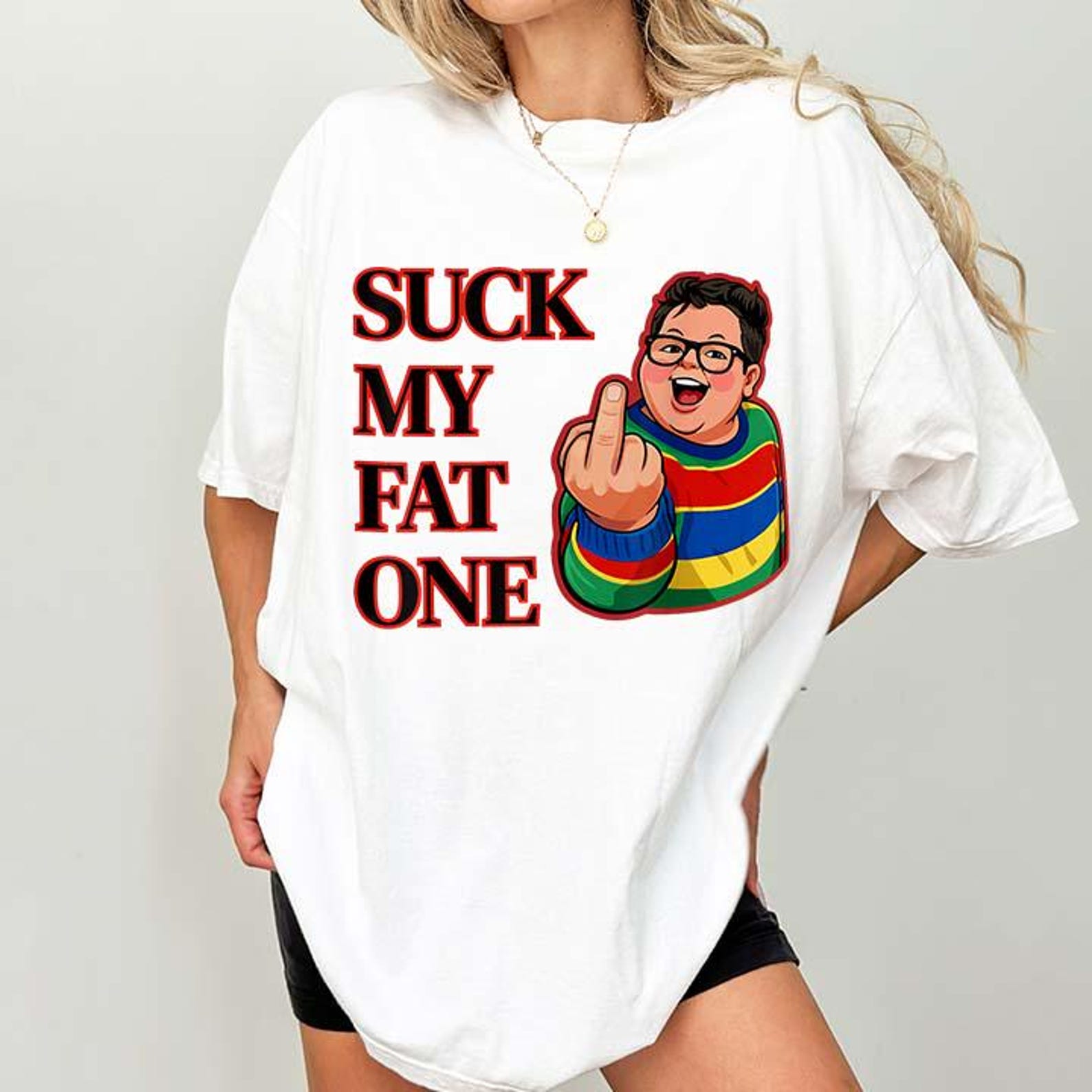 Suck My Fat One Retro T-Shirt 4XL