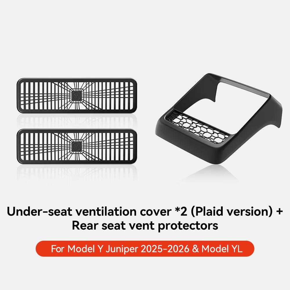 YZ For Tesla Model 3 Y Highland Juniper 2026 Under Seat Rear Air Vent Protect Cover Backseat Outlet Grille Protection accessorie