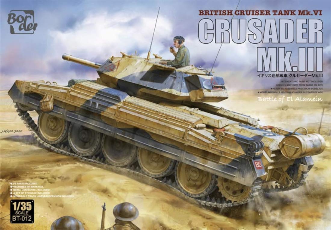 

Border Model British Army Cruiser Tank Crusader Plastic Model BT012 1/35 Mk.III
