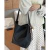 IELGY Autumn Winter Simple Large-Capacity One-Shoulder Underarm Bag Commuter Retro Bucket Bag