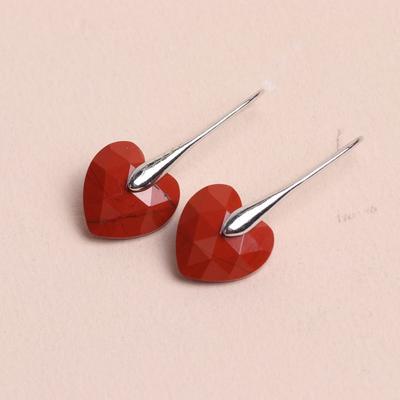 Trendy Love Heart Earrings for Women Girlfriend Mother Bijoux Jewelry Wedding Valentines Gifts Multi Colors