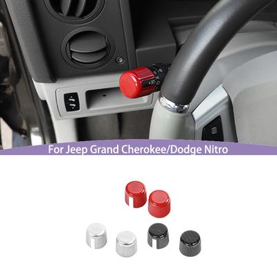 Decoratieve sticker voor schakelaar ruitenwisser koplamp Geschikt voor Dodge Nitro 2007-2012 Voor Jeep Liberty Voor Jeep Grand Commander Interieuraccessoires