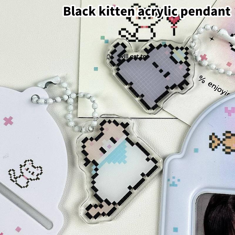 

Милый мультяшный кот держатель для фотокарточки креативное украшение идол фотоальбом защитные чехлы подвеска чехол для хранения карточек