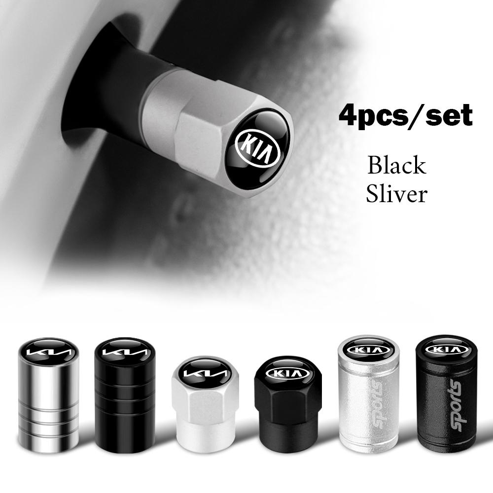 AABJC1 3D Metal Car Wheel Tire Valve Caps Stem Cover Accessories For KIA K5 K2 K3 Ceed Sportage Rio 3 Proceed Sedona Forte Cerato Venga