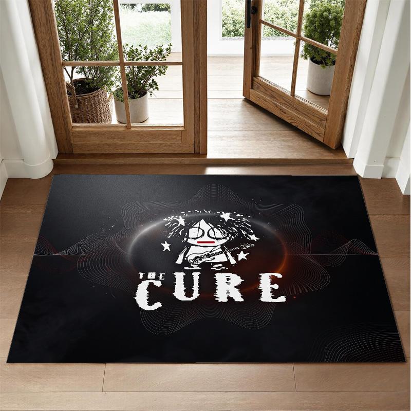 The Cure Design Crystal Velvet Rug Soft Decorative Mat for Bedroom Entrance