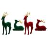 Reindeer Figurines Tabletop Ornaments Resin Christmas Decor Creative Modern Elk Sculptures for Farmhouse Desktop Office Gifts