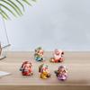 5x God of Fortune Figurines Wealthy Statue Fengshui Desktop Ornament for Year Party Cabinet