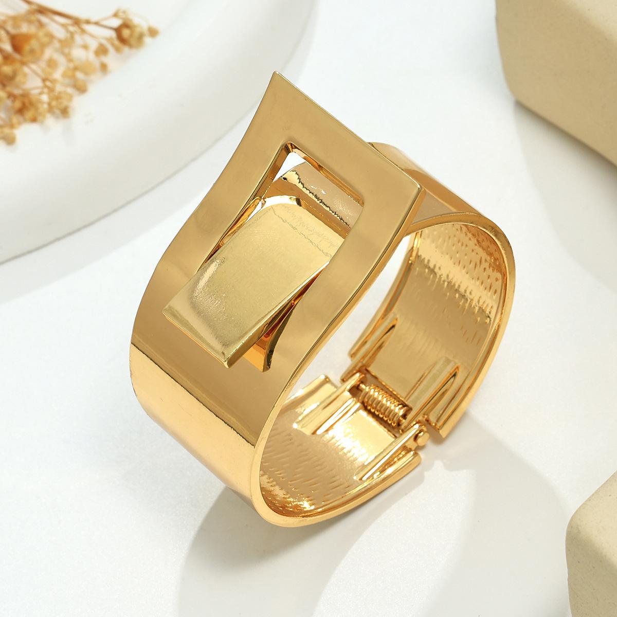 Популярный металлический браслет популярный браслет с пряжкой для ремня пружинный браслет персонализированные трендовые украшения