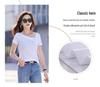 Clearance Women's Slanted Shoulder Modal Cotton Short Sleeve T-Shirt - Stylish & Comfortable