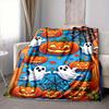 1pc Halloween Pattern Blanket, Lightweight Flannel Fleece with Digital Printing, Soft Warm for Sofa, Travel, Camping, Office, Couch, Chair, and Bed, A