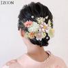 [JZOON] Hair Ornament, Tsumami Zaiku (traditional Japanese fabric flower making), 7 Colors, Dried Flowers, Artificial Flowers, Mizuhiki (decorative