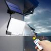 Remote Control Solar Outdoor Lights 200 LED Highlight Solar Powered Lamp Lighting Automatic Charging Motion Sensor Lights Split Body
