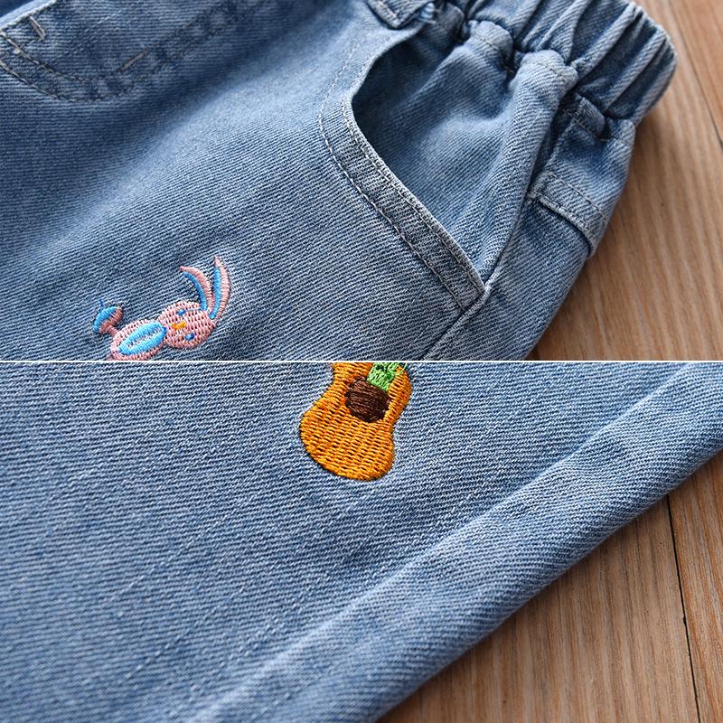 Autumn 2026 Girls' Fashion Jeans: Stylish Long Pants for Baby and Children, Casual Spring and Autumn Wear