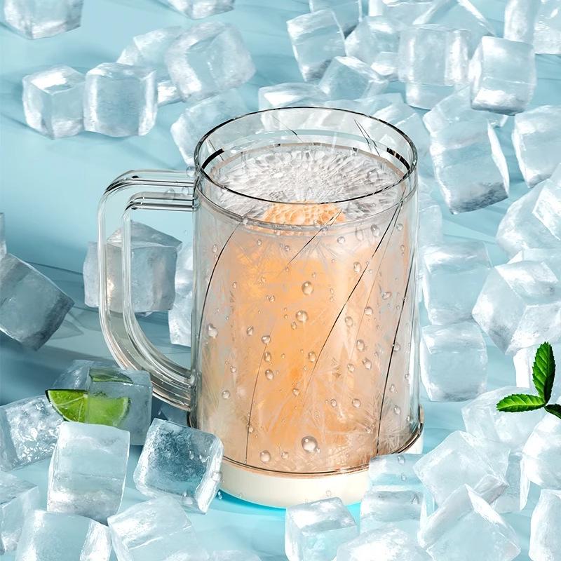 Ice-Making Double-Layer Summer Cup for Cold Drinks