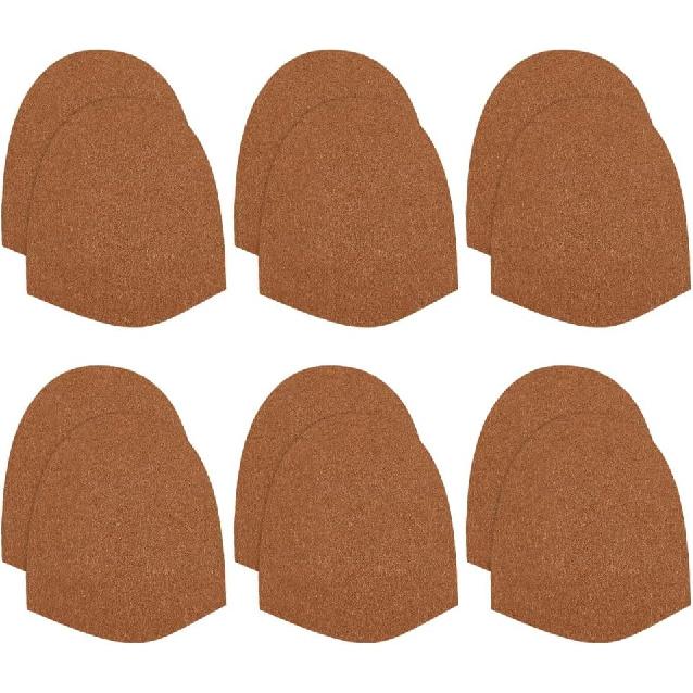 

OLYCRAFT 6 Pairs Red Cloth Replacement Bowling Shoes Slide Sole Bowling Accessories Felt Shoe Slide Self-Adhesive Sole Bowlings Accessories Felt коричневый