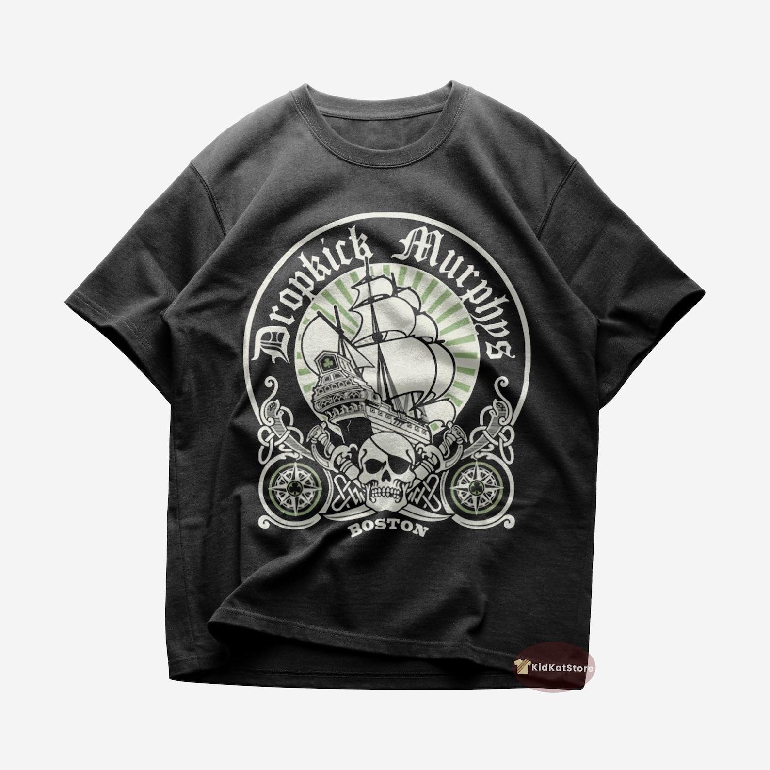 Dropkick Murphys T shirt | Punk Music Shirt | The Boys Are Back | Rose Tattoo | Smash Shit Up | Dropkick Murphys Merch | Cotton Tee 2XL