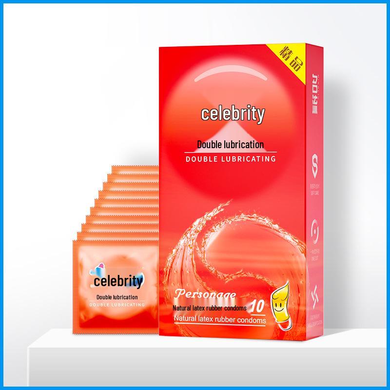 Mingliu Ultra Thin Long-Lasting Dotted Condoms with Hyaluronic Acid - 10 Pack