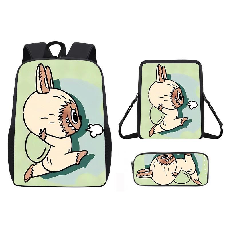 School Pattern Animal Backpack With Cushioned Straps For Boys Girls And