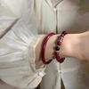 Cinnabar Red Beaded Bracelets Can Be Stacked with a Sense of High-end Personality and Trendiness