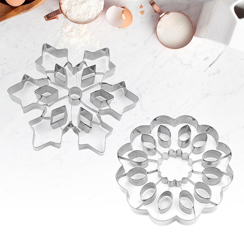 Large Size Sunflower Shape Pie Crust Cutter Stainless Steel Pastry Molds Cookie Biscuit Stamp Cake Decorating Tools