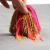 10 Bundles Double Colors Mixed Silicone Skirt Trailer Replacement for Slider Jigs Squid Madai Squid Snapper Jigging Fishing Lure