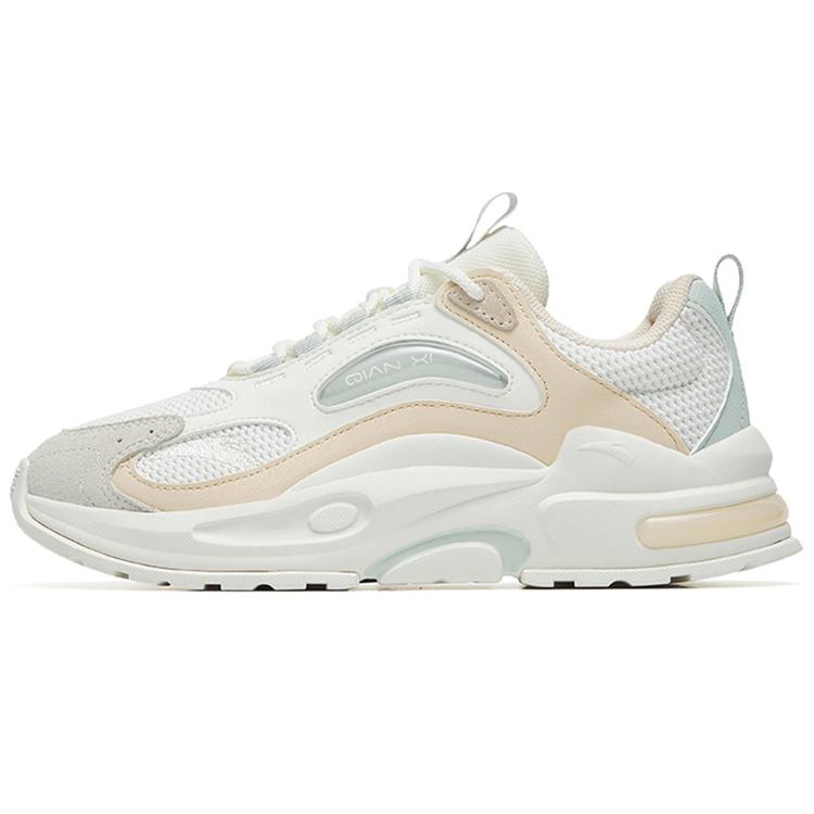 

new Anta Millennium 5.0 Cushioned Anti-Slip And Wear-Resistant Lightweight Low-Top Casual Shoes Women s White Green 37.5