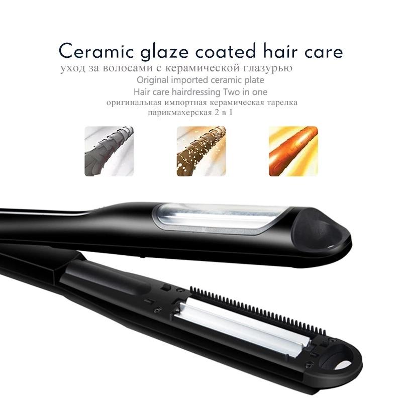Portable automatic Curling iron with corrugated bucket Curling iron 450F dual voltage multi-function curling iron
