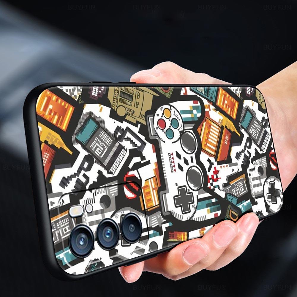 Game Controller Graphic Phone Case For Oppo A17 A31 A54 A57 A78 A79 A98 Find X5 X6 Reno 6 7 8 10 11 12 13 F Pro Soft TPU Cover
