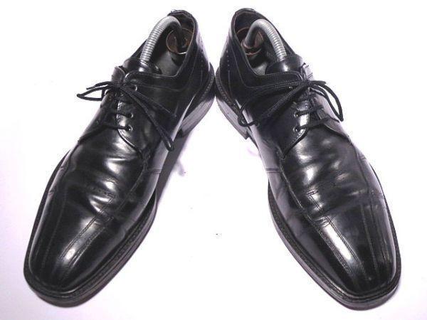 Lloyd Germany Heavy Leather Swirl Moccasin Size 27.5 Black(USED)