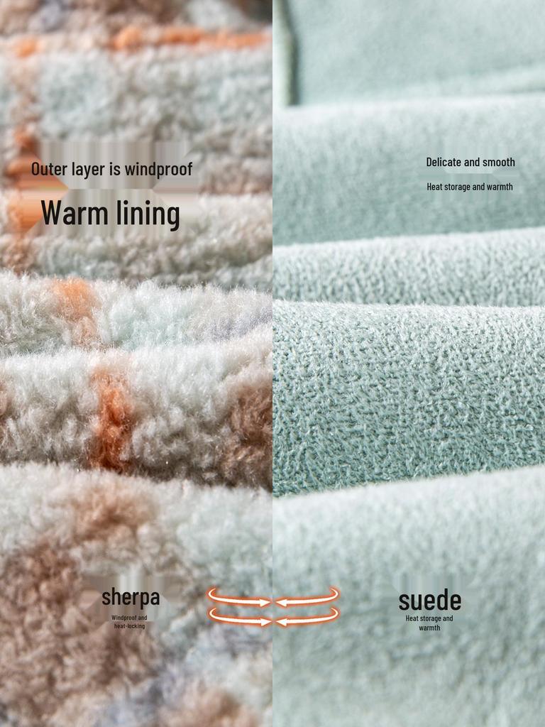 2025 Winter Kids' Lambswool Coat: Fashionable Suede Outerwear for Boys and Girls