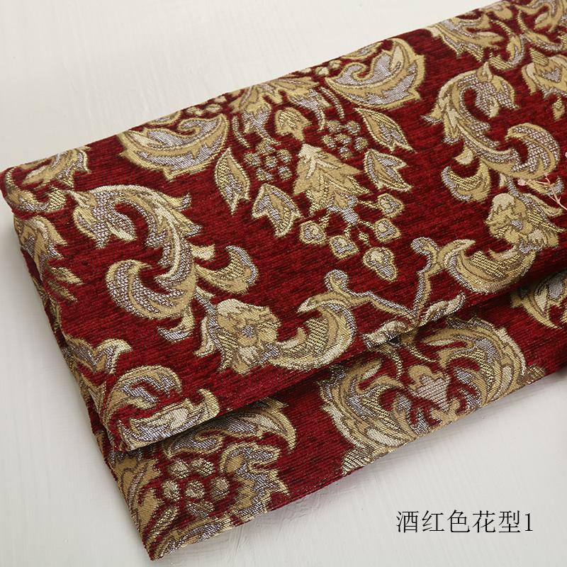 Jacquard Chenille Sofastoff Europäischer Stil Hohe Präzision für Polsterung Heimdekoration Gardinenbezüge Pro Meter