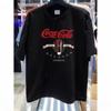 Klassisches Coca-Cola Grafik-Unisex-Shirt 100% Baumwolle Herren Y2k Lockerer Schnitt Bequem Streetwear