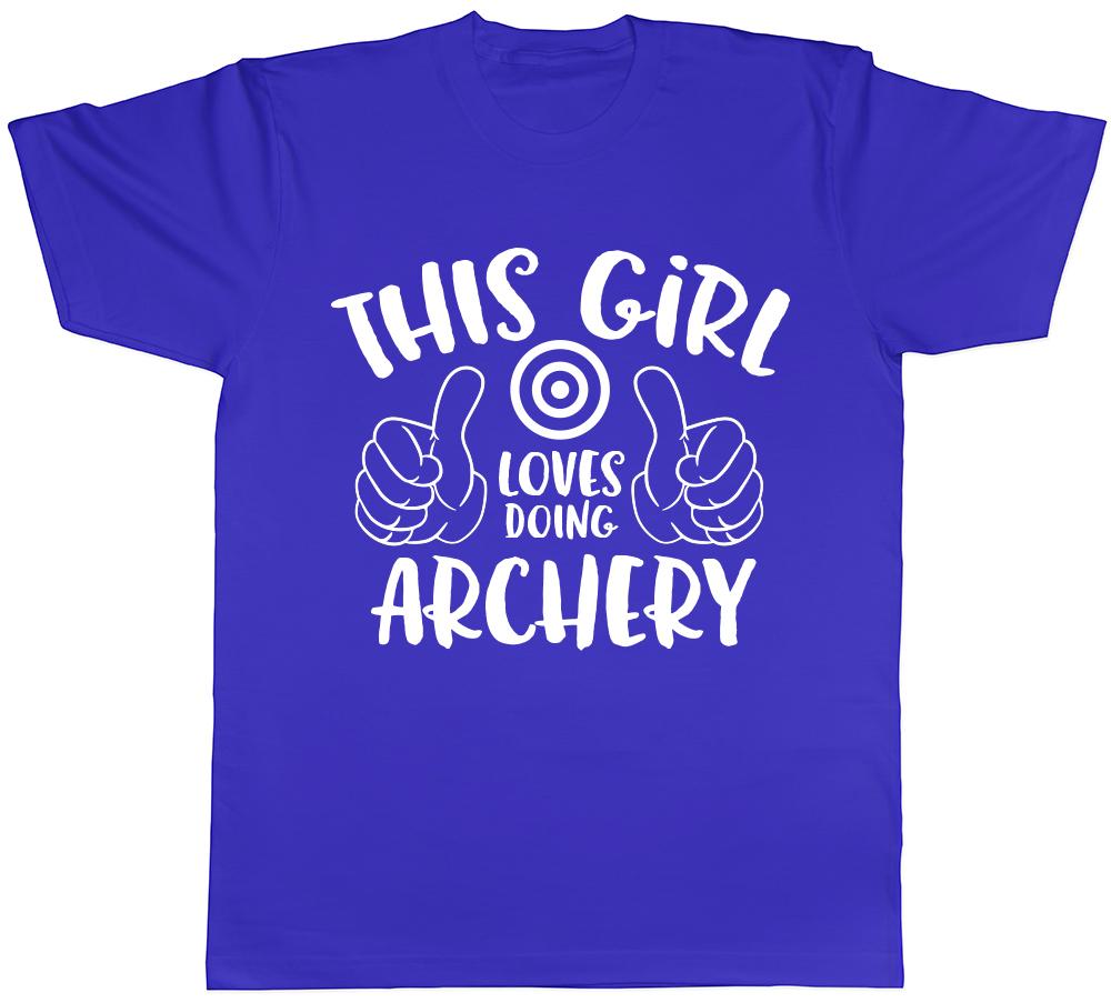 This Girl Loves Doing Archery Unisexs Unisexs Ladies Unisex TShirt