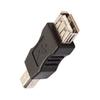 Mini Black USB Female To USB Type A Type B Male Converter Connector