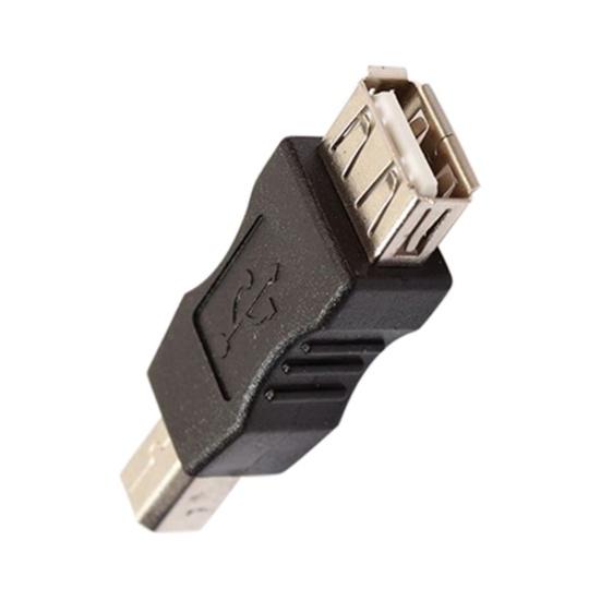 Mini Black USB Female To USB Type A Type B Male Converter Connector