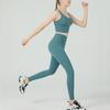 Yoga-Set mit hoher Taille für Damen: Europäischer/Amerikanischer Stil, Nacktes Gefühl, Sexy Rücken Sportweste, Hüfthebende Fitness-Laufleggings.