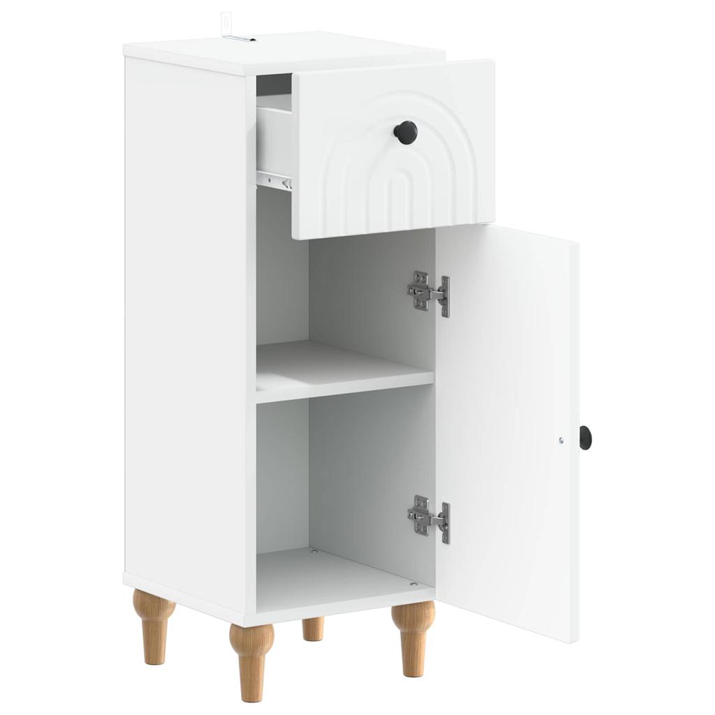 Bathroom Storage Cabinet ALKMAAR White 30 X 31 X 80 Cm