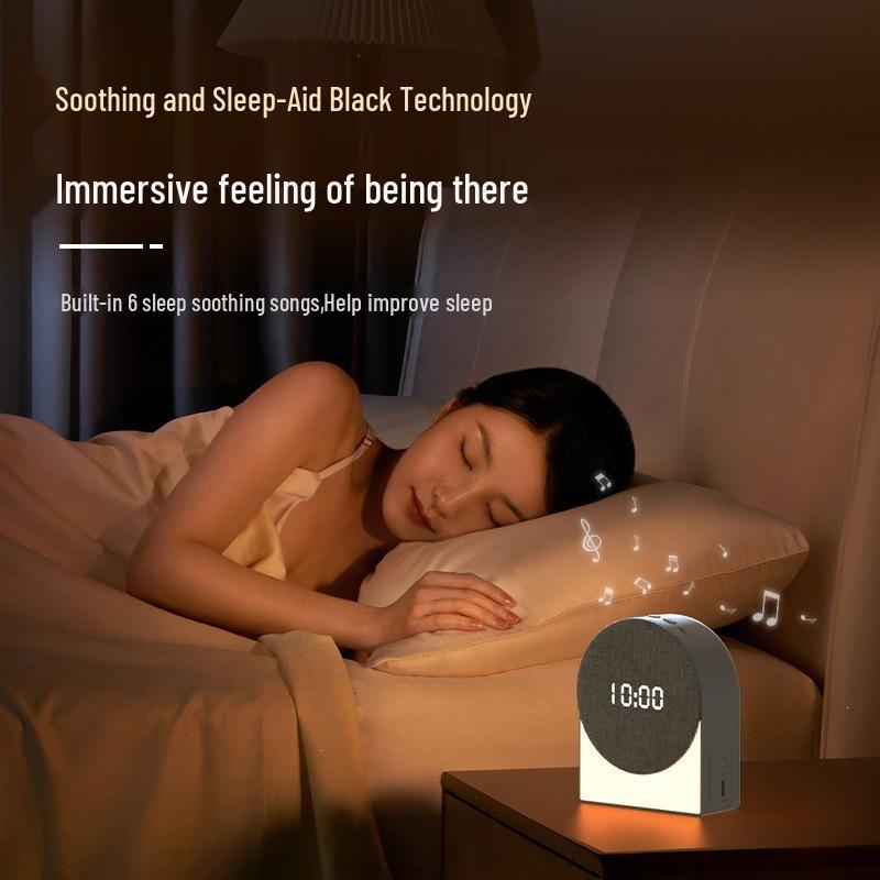 Cross-Border Bluetooth Sleep Device: Multi-Functional White Noise Machine & Night Light with Timer and Alarm Clock.