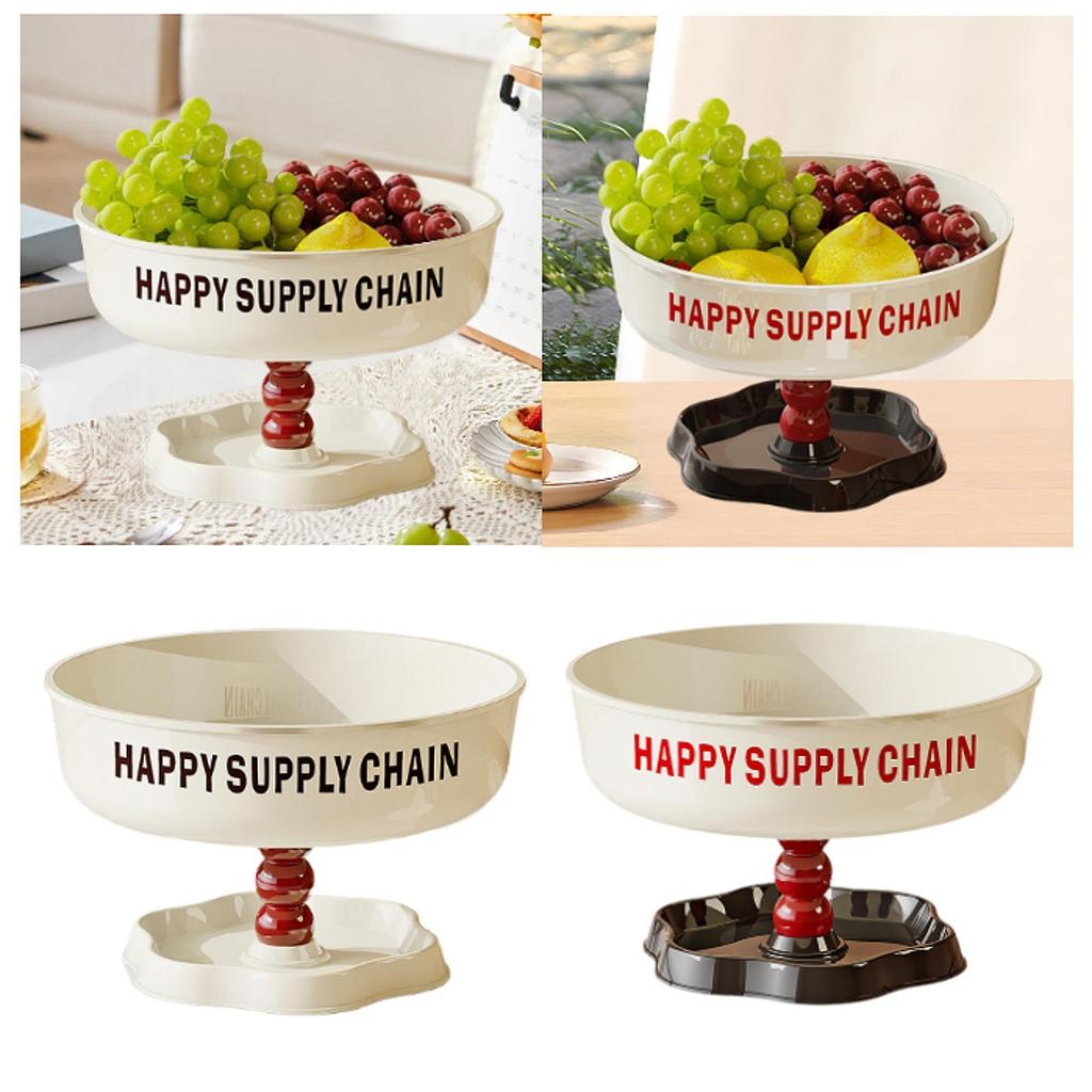 Pedestal Bowl Versatile Home Decor Dessert Platter Tray Dish Serving Bowl for Dinning Room Counter Buffet Kitchen Veggies Fruits