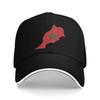 Morocco Flag Map Merch Unisex Baseball Cap Trucker Hat Fashion Daily Headwear Adjustable Fit Snapback Hat