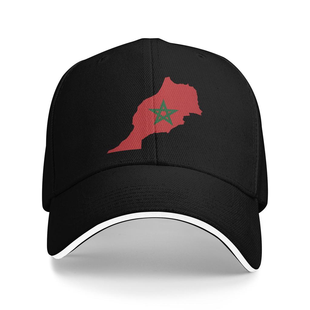 Morocco Flag Outfits Men Women Baseball Cap Trucker Hat Unique Daily Headwear Adjustable Snapback Cap
