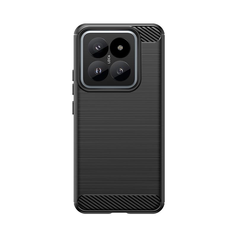 For Xiaomi 14 Pro Case Cover Xiaomi Mi 14 Pro Capas Phone Bumper Shockproof Carbon Fiber Soft TPU Cover For Mi 13T 14 Pro Fundas