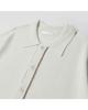 WORTHWHILE MOVEMENT Stitch Polo Half Cardigan (Ivory)