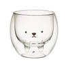 CB Japan 250ml Dishwasher ANIBALL Double Glass Heat-Resistant Glass, [Shirokuma Ball], Condensation-Resistant, Double-Layered Construction, Boilable,