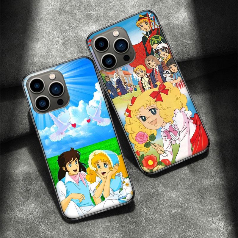 Anime Candy Candy Phone Case For Apple Iphone 16E 16 Pro Max 15 Plus Soft 13 12 Mini Cover 11 14 Pro Max Capa 8 7 SE Shell Coque