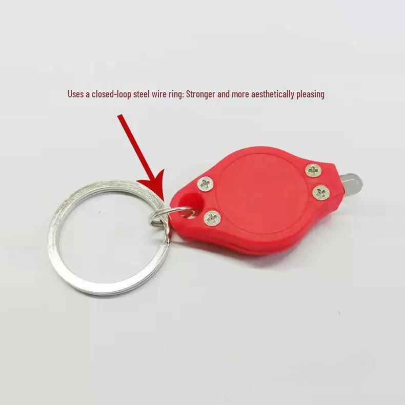 Portachiavi Mini LED Tartaruga Rombo - Luce Multicolore Regalo Promozionale
