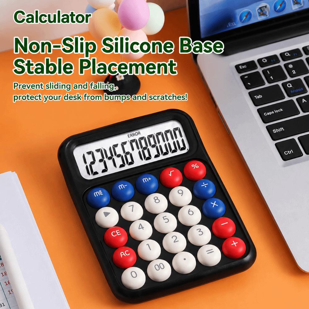 Cartoon Mechanical Button Calculator Electronic Calculators Accounting Office Student