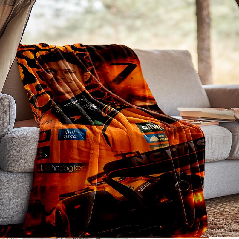 Coperta Leggera Lando Pilota di Corse Ideale per Letto Perfetta per Viaggi, Campeggio, Soggiorni, Uffici, Divani, Regalo di Natale per Fan