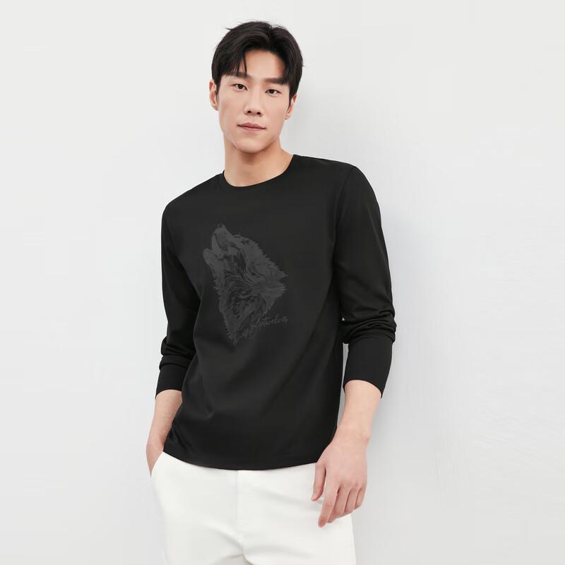 

Qipilang Men s Round Neck Long-Sleeve T-Shirt 175
