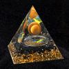 Crystal Agate 5cm Pyramid Crushed Stones Epoxy Resin Grinding and Watering Jinhua Home Office Desktop Decorations Crafts